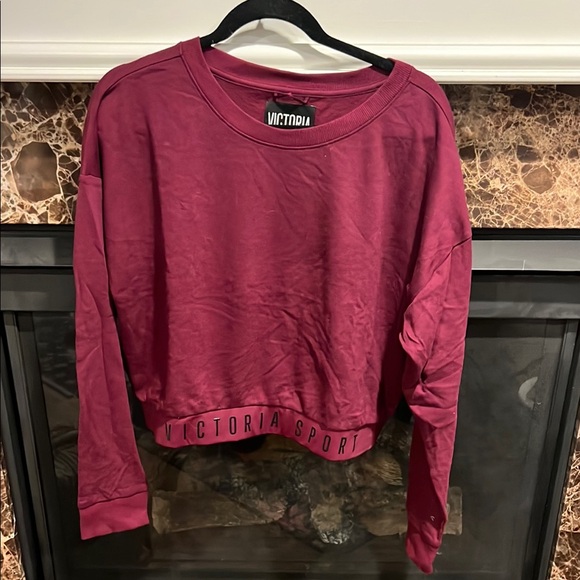 Victoria's Secret Tops - Victoria's Secret Sport Boxy Cropped Sweatshirt